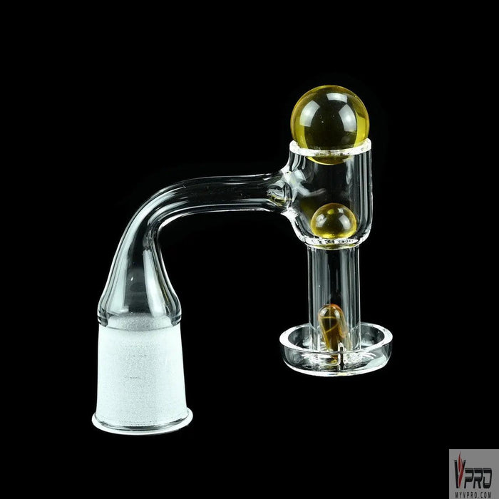 Dragon Glass Quartz Banger With 3 Terp Pearls