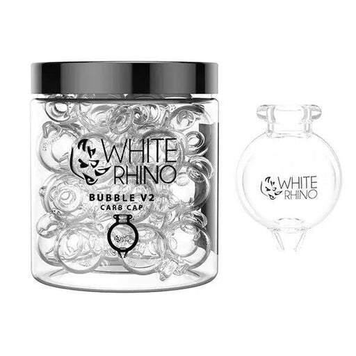 White Rhino Bubble V2 Glass Carb Cap
