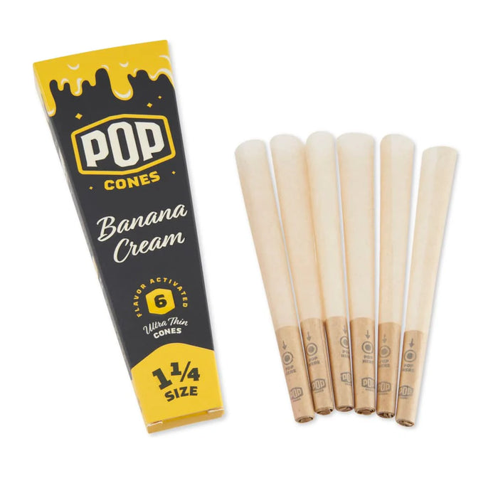 Pop Cones Unbleached 1 1/4 Size Cone