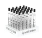 White Rhino Pyrex Glass Straw V2 With Black Silicone Cap