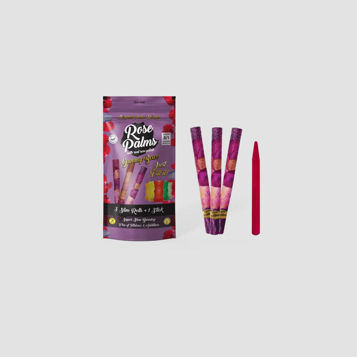 Rose Palms 3 Slim Rolls + 1 Stick